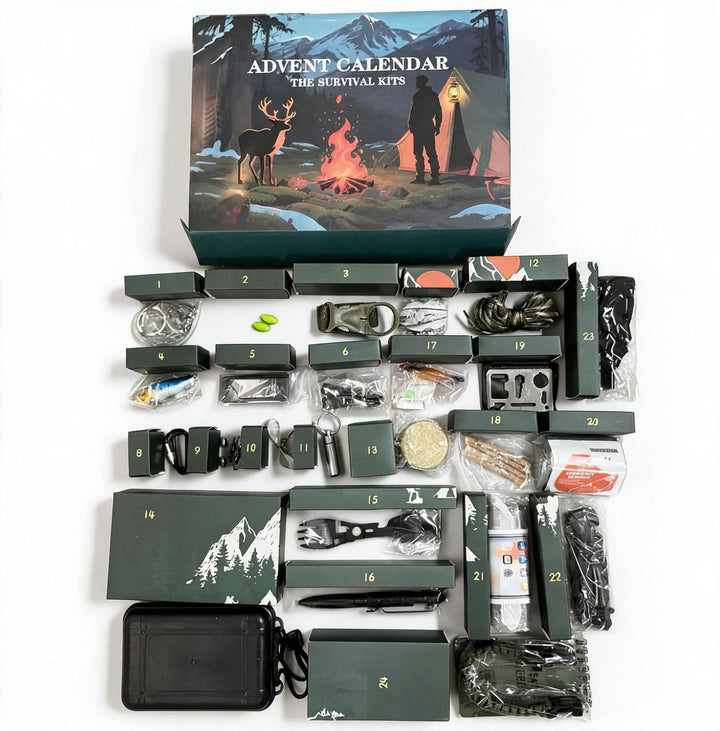 Sandsberg | SURVIVAL ADVENT CALENDAR – Men's Outdoor Kit with 24 Essential Tools 2025