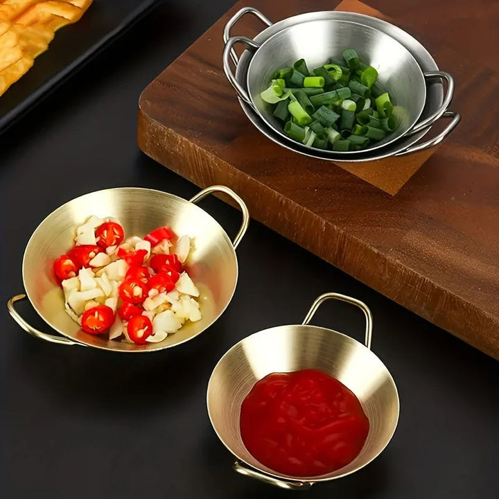 Sauce Dipping Bowl Edelstahl Dipping Cups Runde Sauce Schalen | Karnz