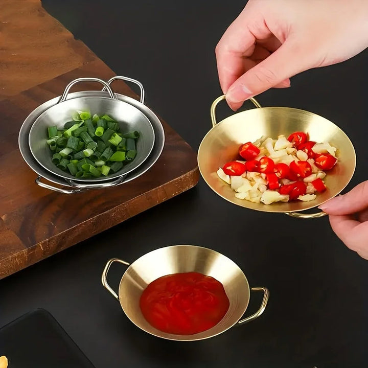 Sauce Dipping Bowl Edelstahl Dipping Cups Runde Sauce Schalen | Karnz
