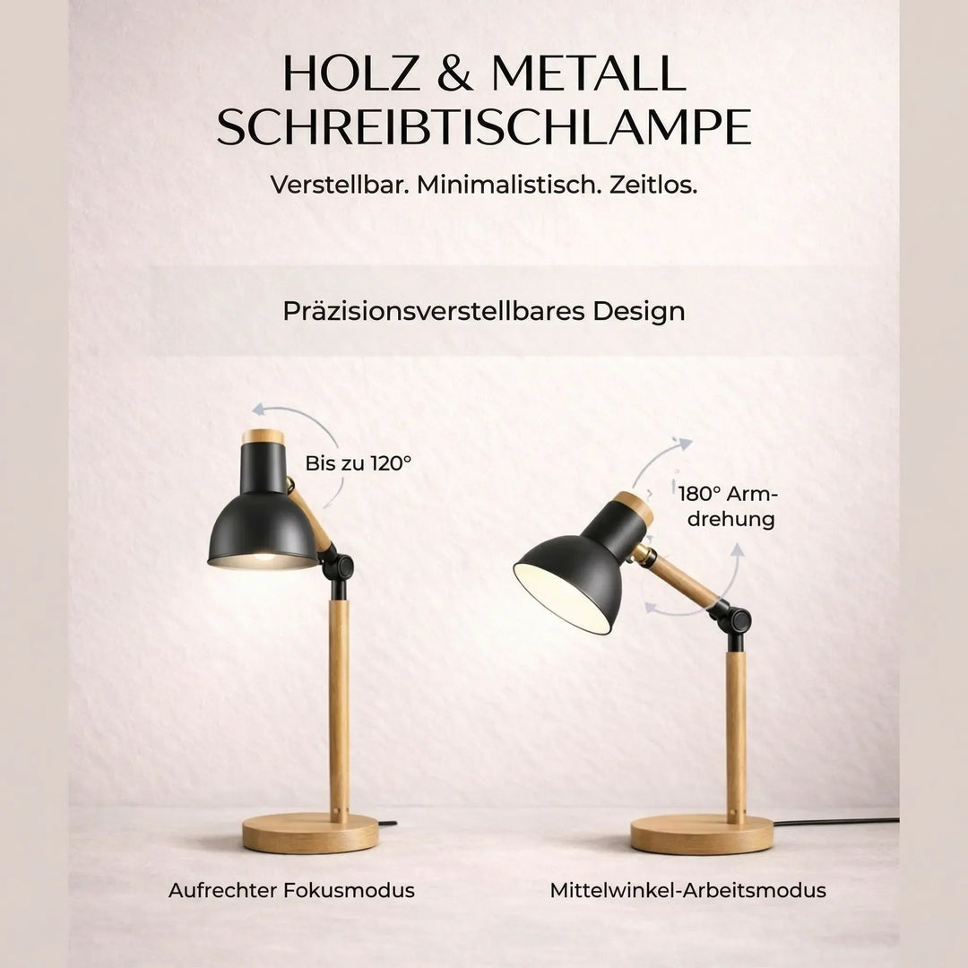HoutLicht Tischlampe für Schreibtisch | Karnz