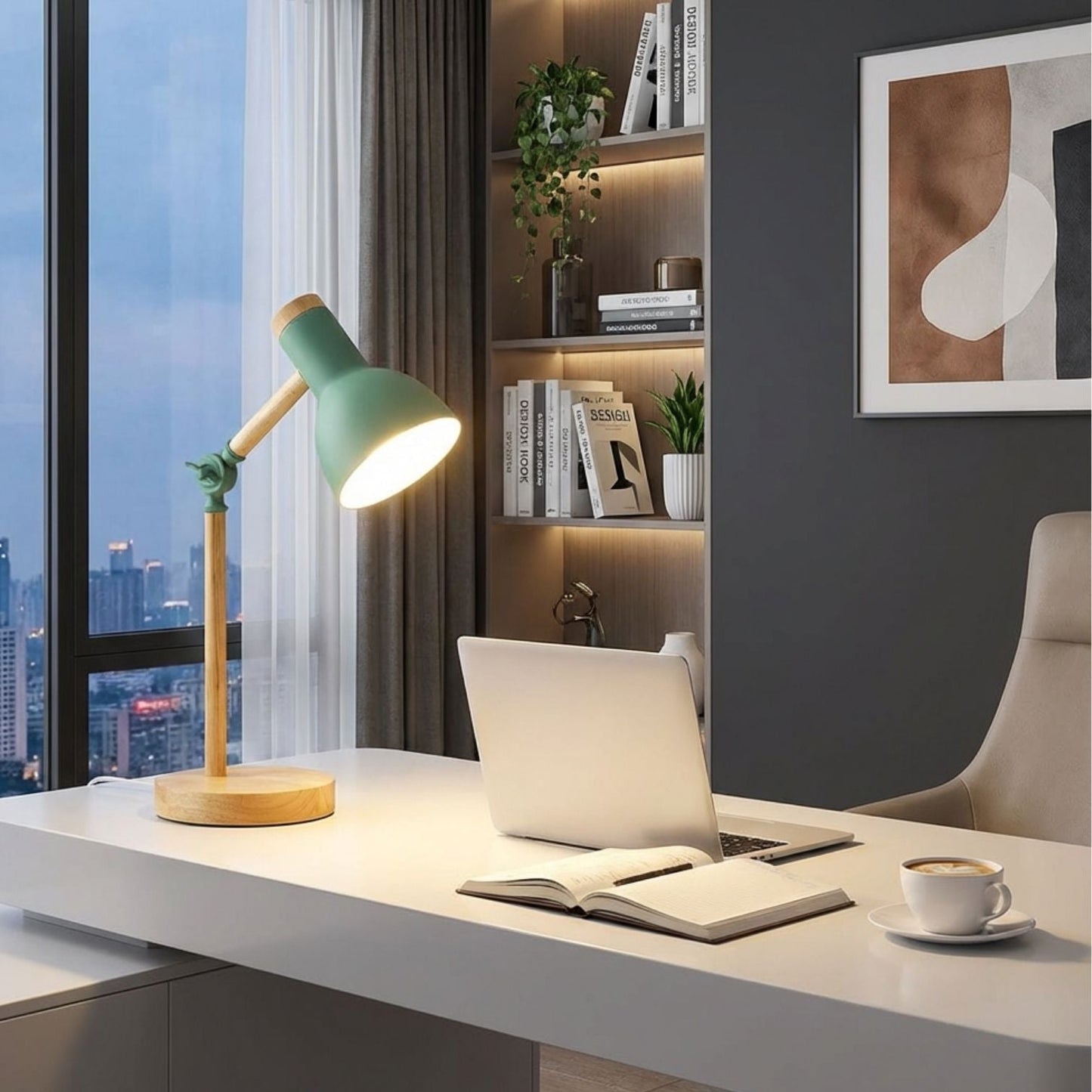HoutLicht Tischlampe für Schreibtisch | Karnz