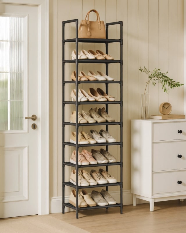 SlimStack Schuhregal 10 Ebenen – Platzsparendes Aufbewahrungssystem | Karnz