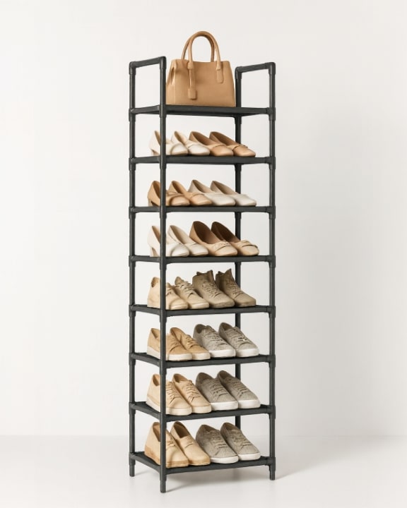 SlimStack Schuhregal 10 Ebenen – Platzsparendes Aufbewahrungssystem | Karnz