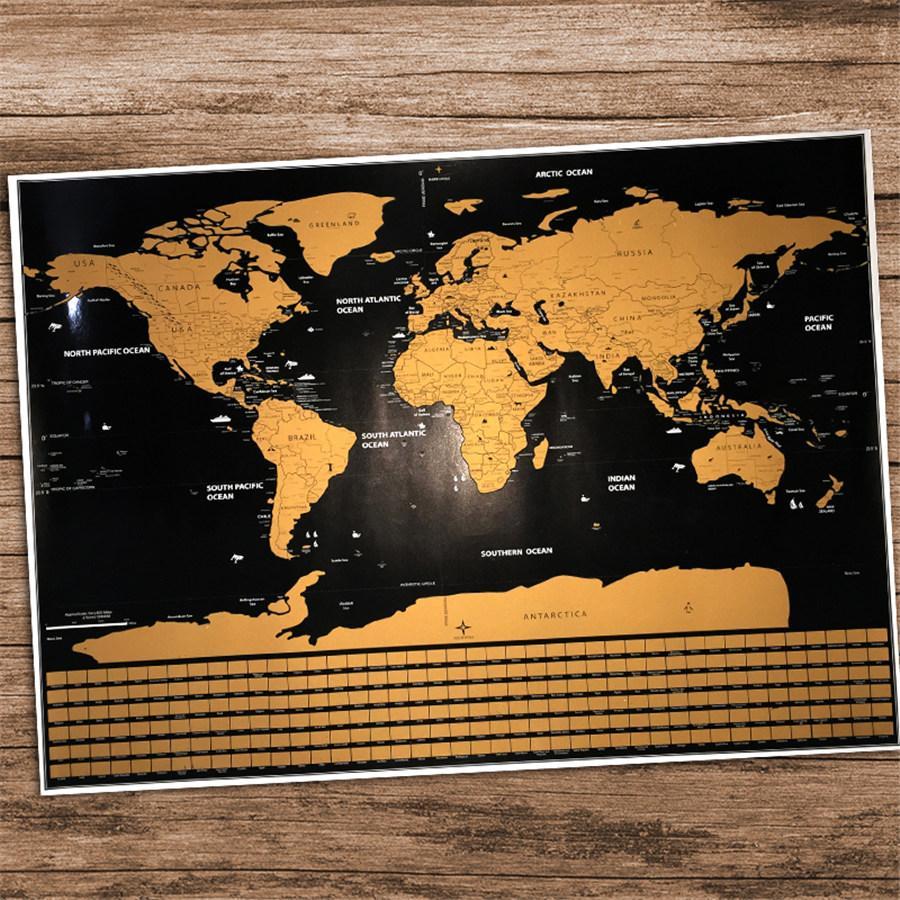 Scratch Off Weltkarte Poster | Karnz