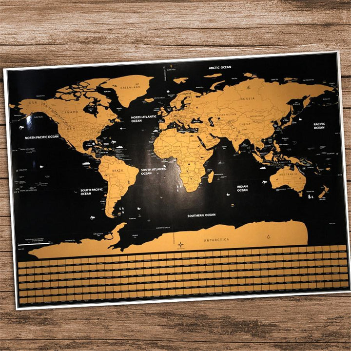 Scratch Off Weltkarte Poster | Karnz