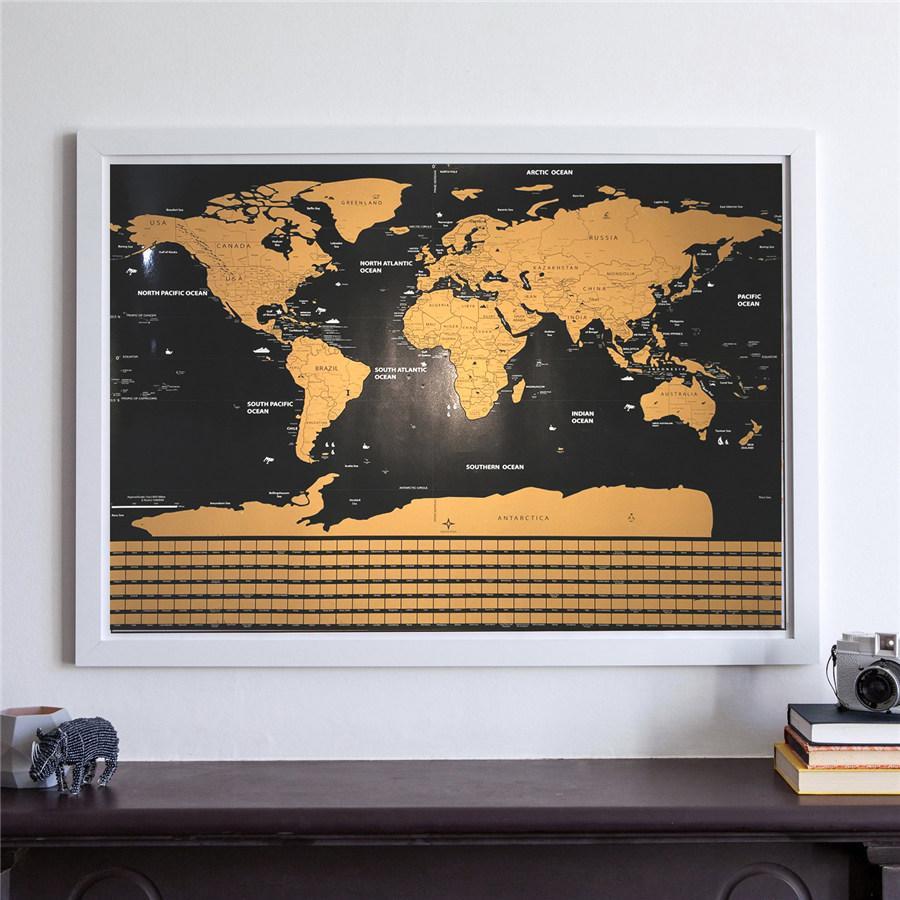 Scratch Off Weltkarte Poster | Karnz
