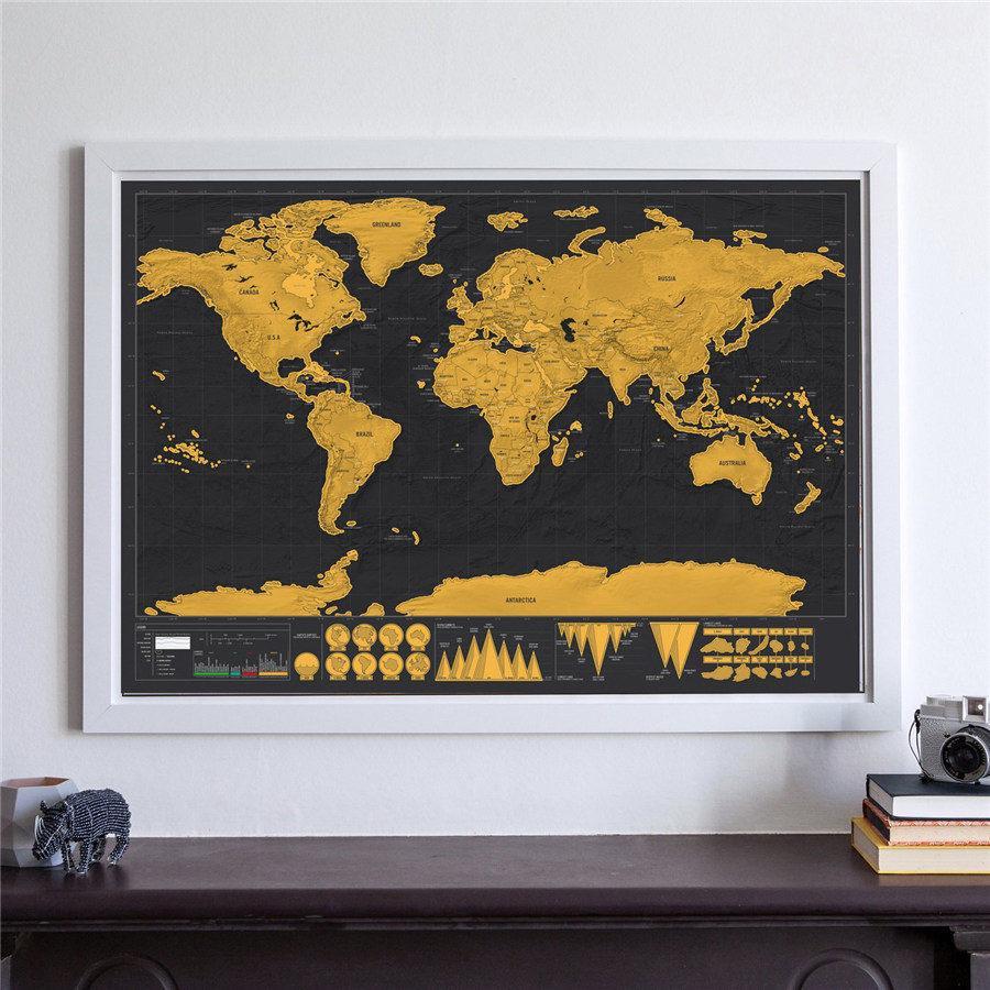 Scratch Off Weltkarte Poster | Karnz