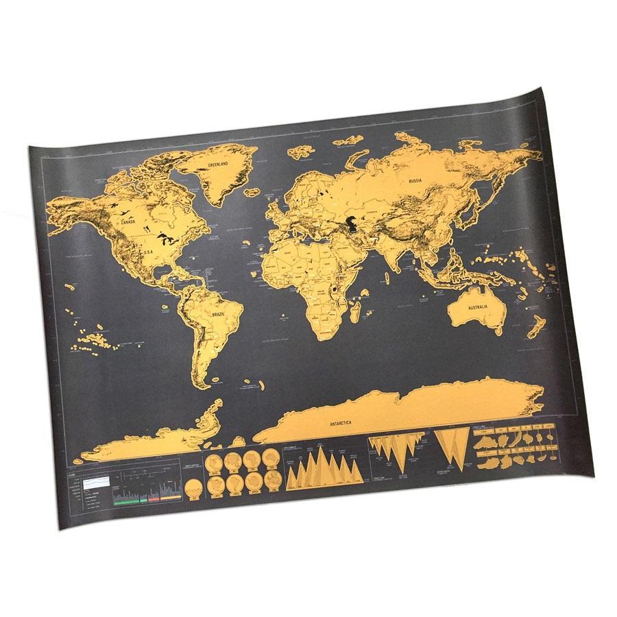 Scratch Off Weltkarte Poster | Karnz