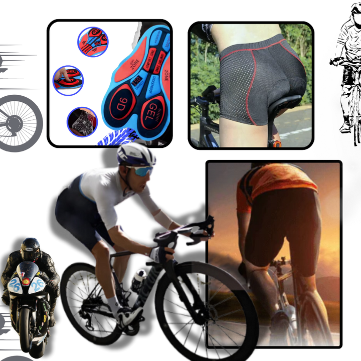 Karnz | Nahtlose gepolsterte Radlerhose