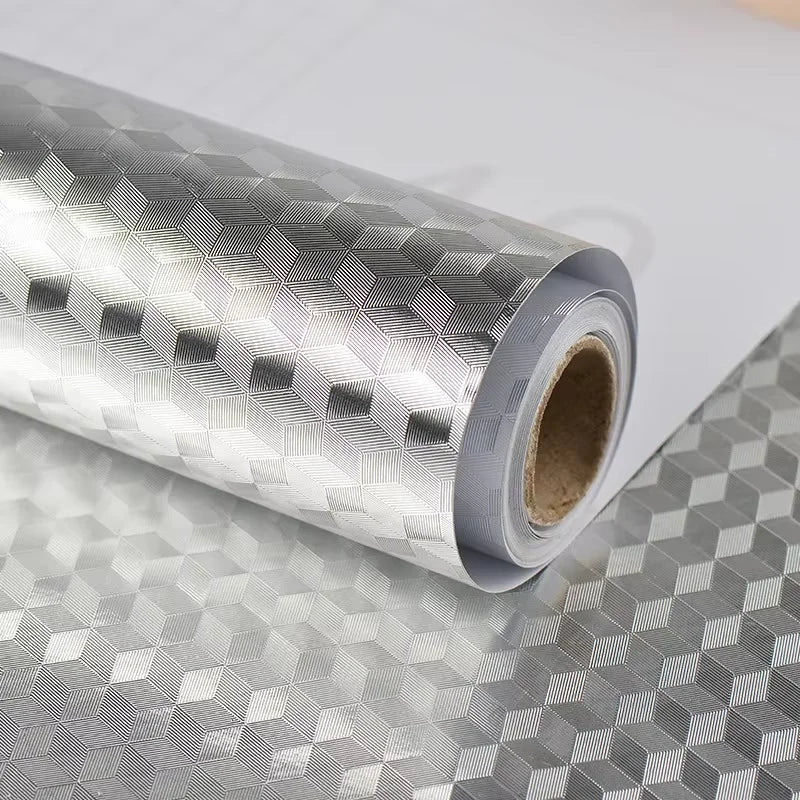 Selbstklebender Aluminium Küchensticker Wasserdicht Öl- und fettbeständiges Wallpaper | Karnz