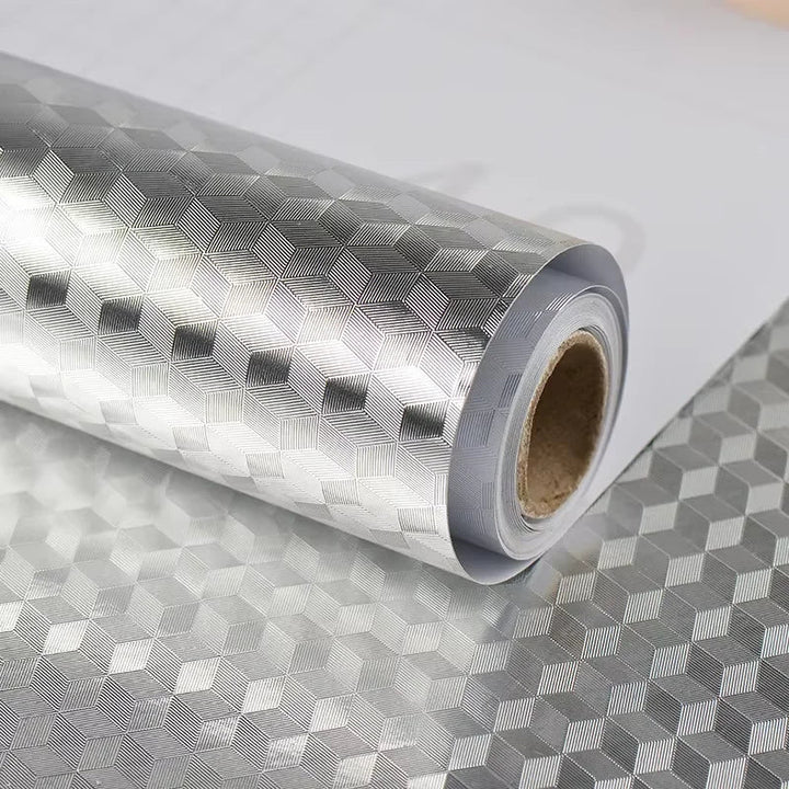 Selbstklebender Aluminium Küchensticker Wasserdicht Öl- und fettbeständiges Wallpaper | Karnz