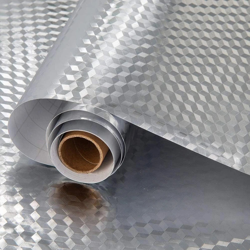 Selbstklebender Aluminium Küchensticker Wasserdicht Öl- und fettbeständiges Wallpaper | Karnz