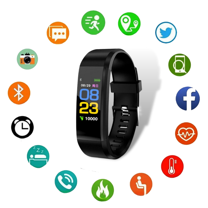 VitaWatch | Senioren-Smartwatch mit Gesundheitsmonitor und großem LED-Bildschirm | Karnz