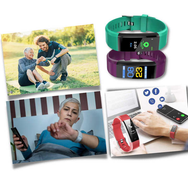 Sandsberg | Senior Smartwatch – Basis-Fitness-Tracker mit Schrittzähler, Herzfrequenzmesser & benutzerfreundlichem Design