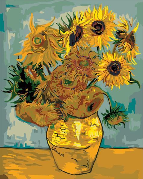 Sonnenblumen - Van-Go Malen nach Zahlen Set | Karnz