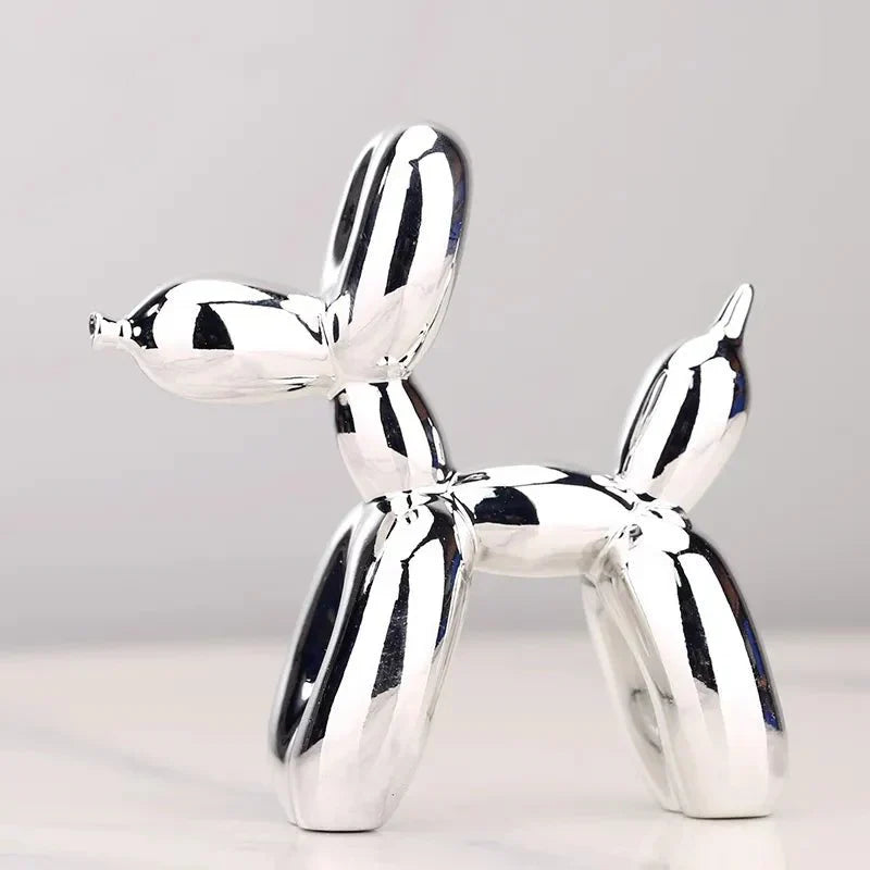 Glänzender Harz Luftballon Hund Wohnzimmer Ornamente Moderner Stil | Karnz