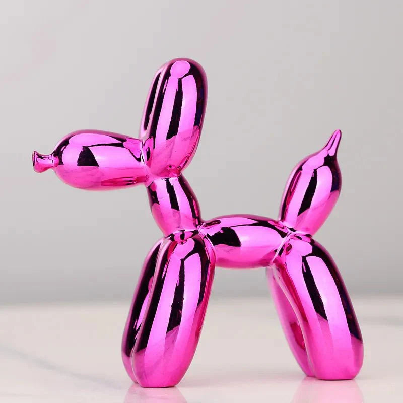 Sandsberg | Ballonhund Skulptur | Glänzende Kunstharz-Dekoration | Mehrere Farben