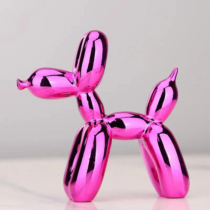 Sandsberg | Ballonhund Skulptur | Glänzende Kunstharz-Dekoration | Mehrere Farben