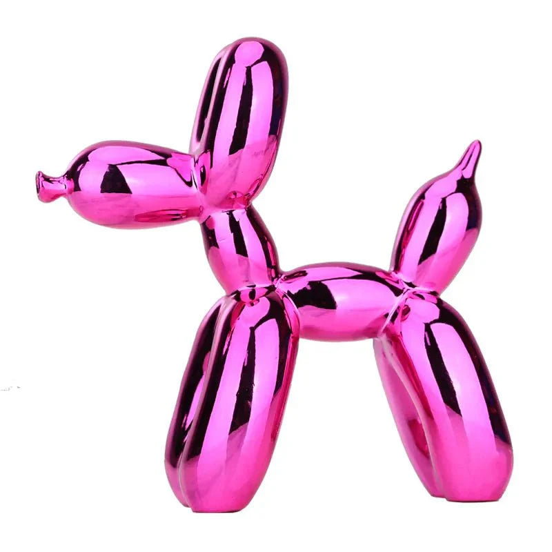 Sandsberg | Ballonhund Skulptur | Glänzende Kunstharz-Dekoration | Mehrere Farben