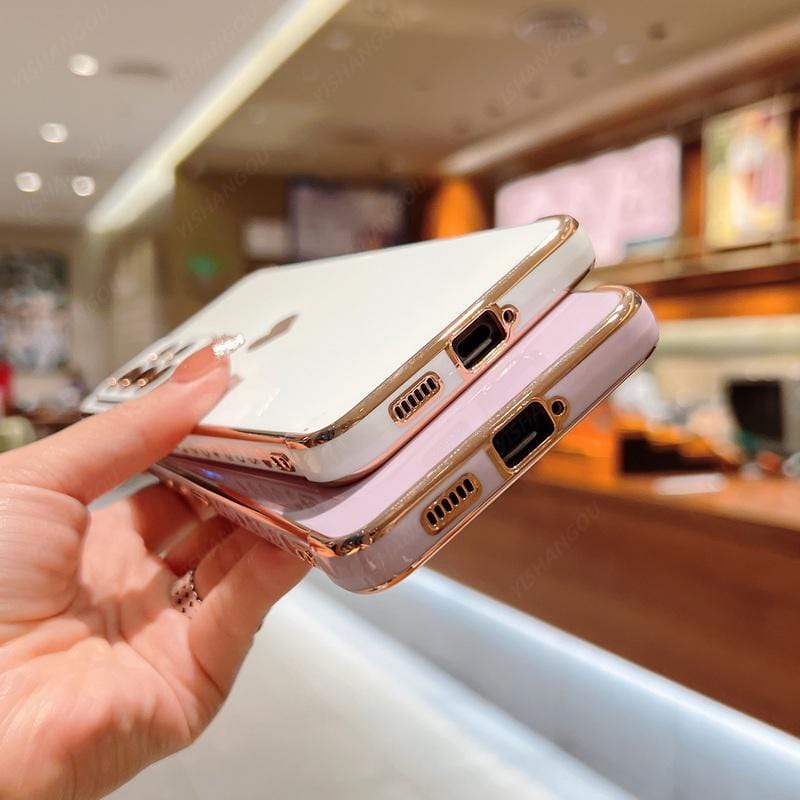 Samsung-Handyhüllen | Luxuriös, schockresistent, plattierte quadratische Hülle