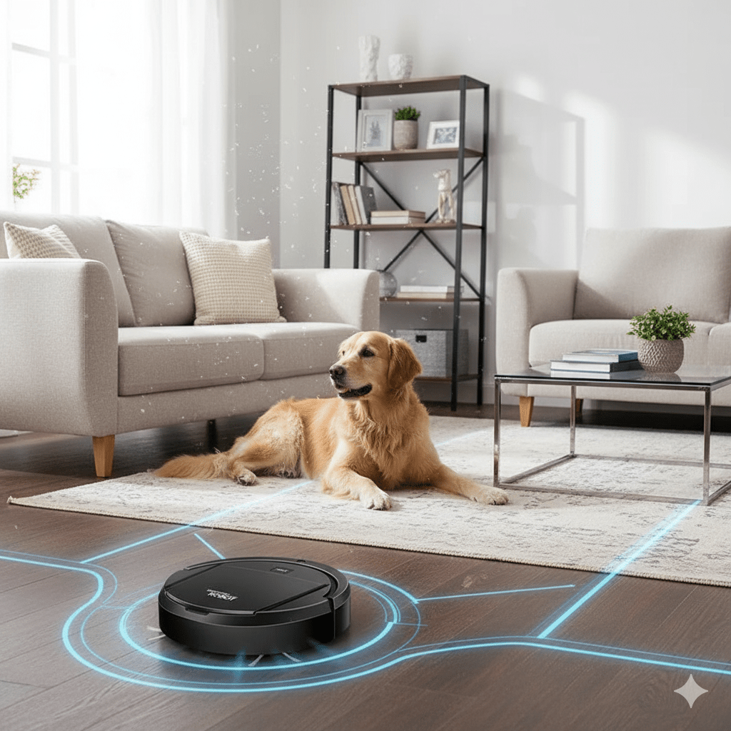 SILENTDUST – Intelligenter Saugroboter mit ultraleiser Reinigung und HEPA-Filterung