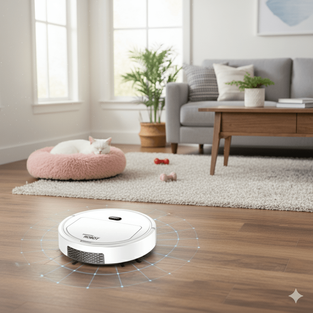 SILENTDUST – Intelligenter Saugroboter mit ultraleiser Reinigung und HEPA-Filterung