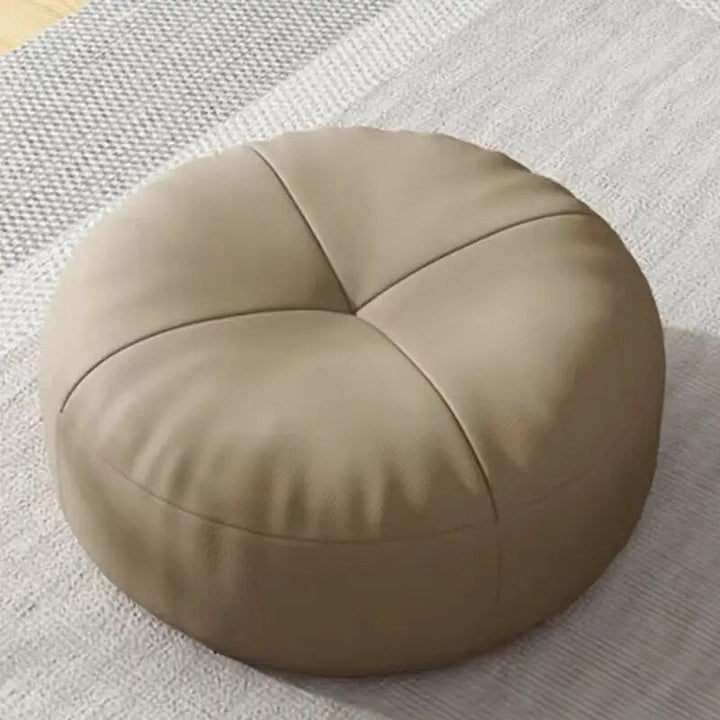 ZenCushion – Runde japanische Sitzkissen aus Nappaleder im Tatami-Stil | Karnz