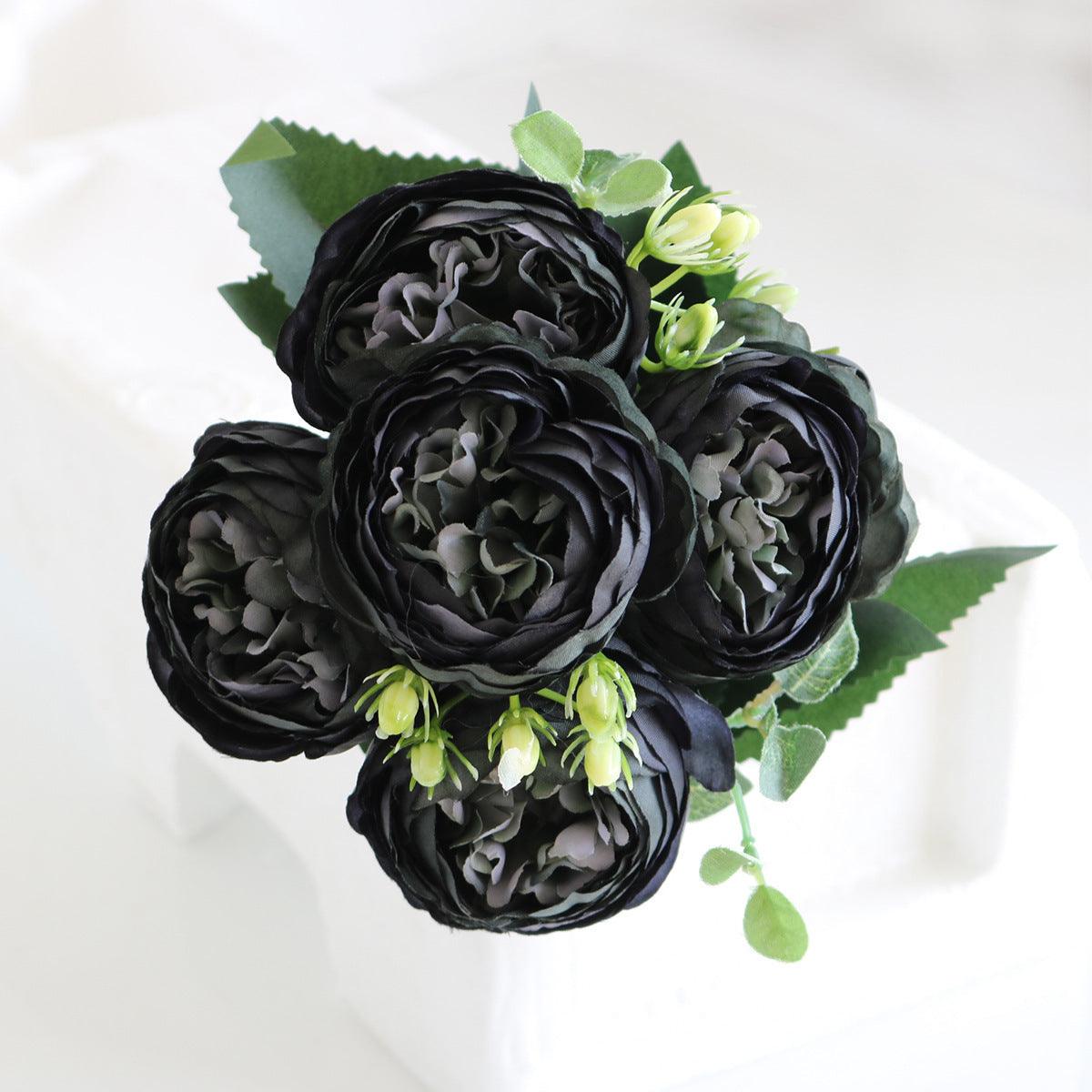 Elegante Pfingstrose Träume - Premium Künstlicher Blumenstrauß