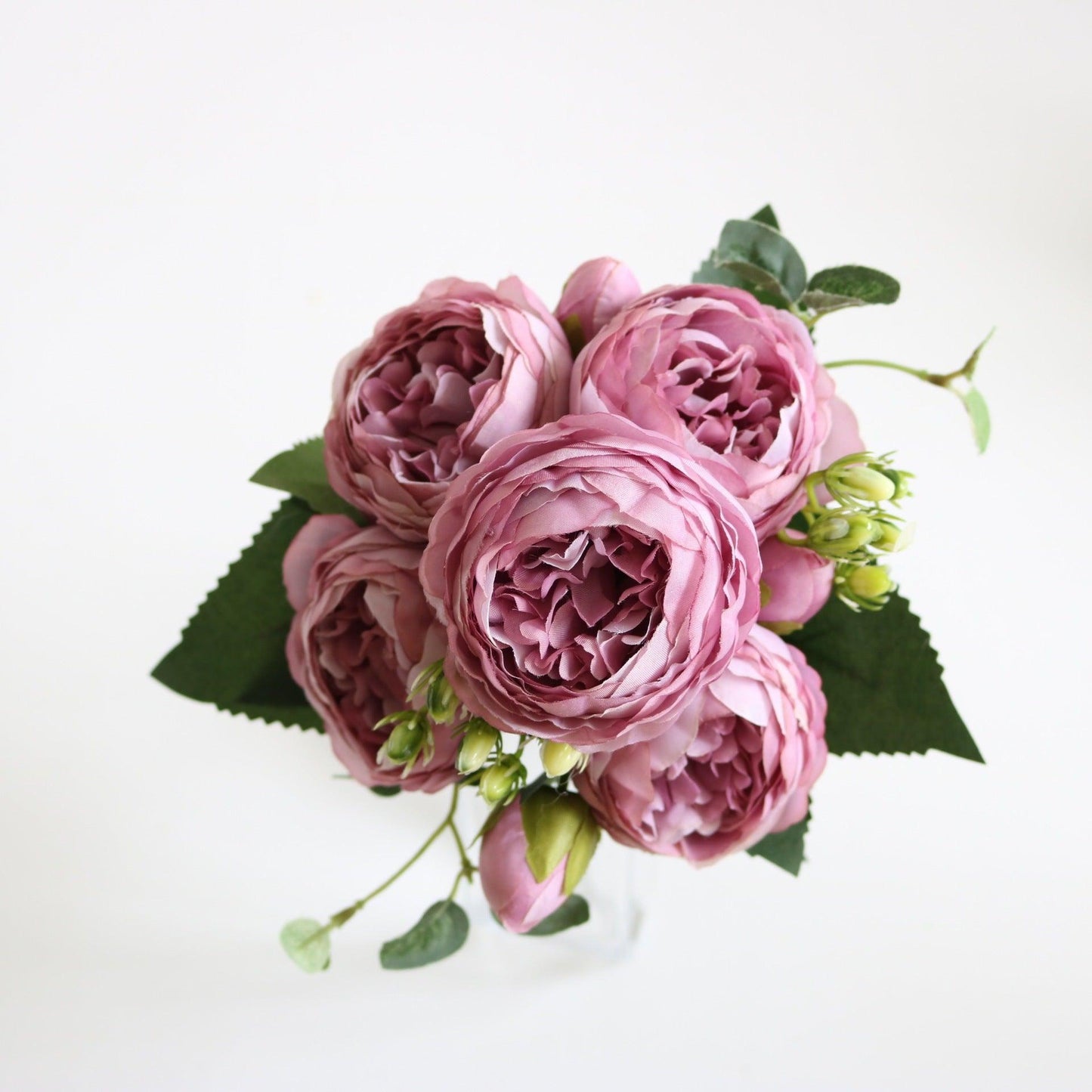 Elegante Pfingstrose Träume - Premium Künstlicher Blumenstrauß