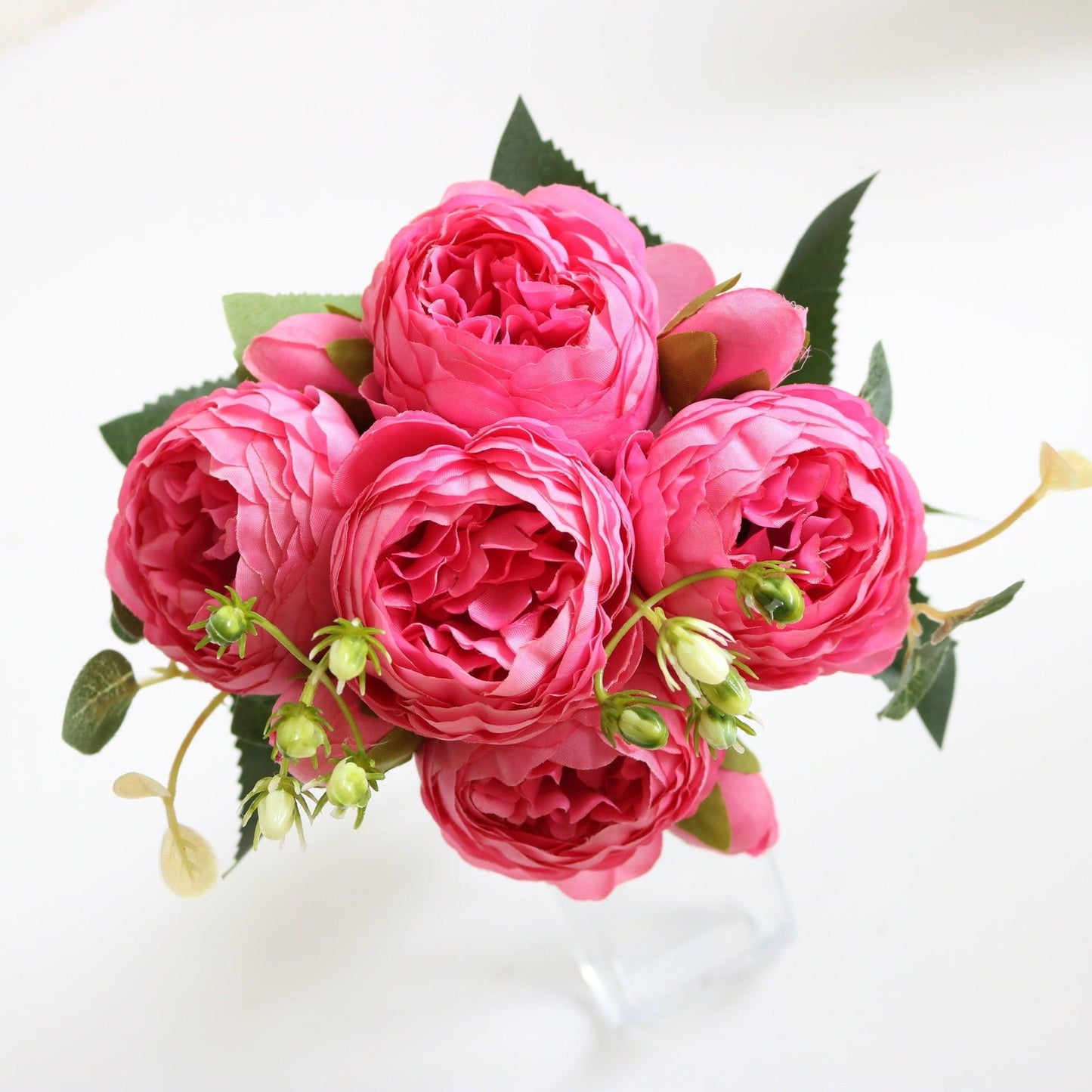Elegante Pfingstrose Träume - Premium Künstlicher Blumenstrauß