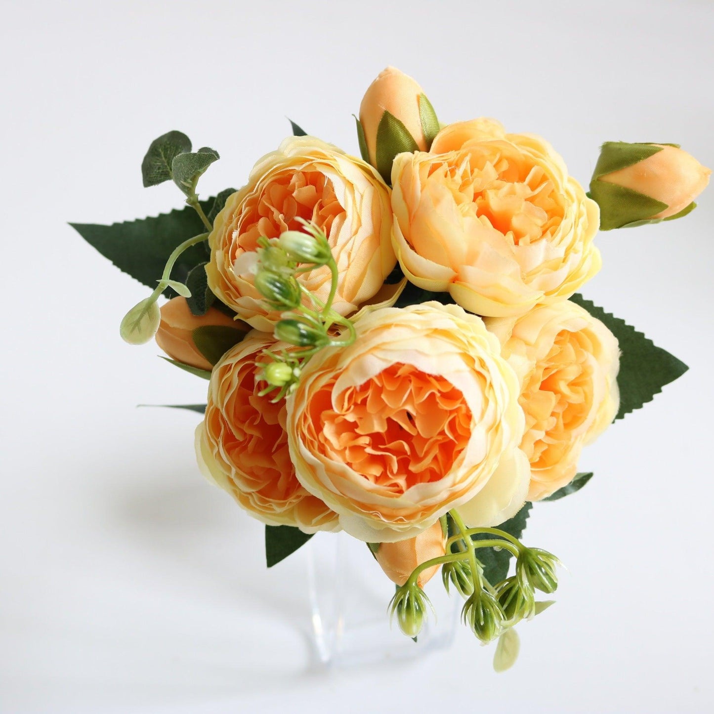 Elegante Pfingstrose Träume - Premium Künstlicher Blumenstrauß