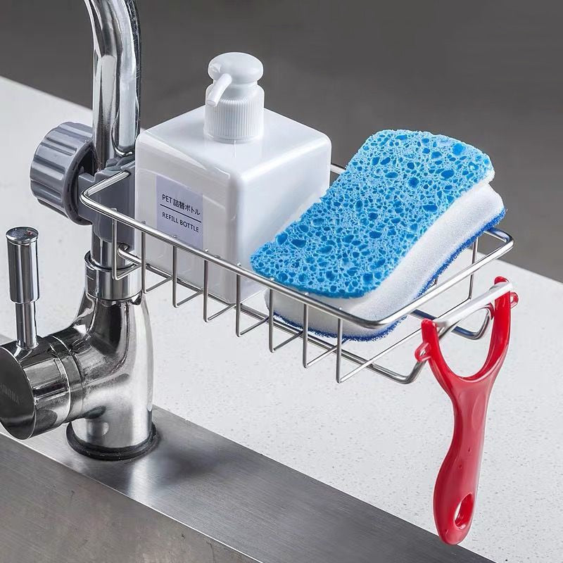 Sink Abflussregal Aufbewahrung Wasserhahn Halter Seifengitter Regal Korb | Karnz