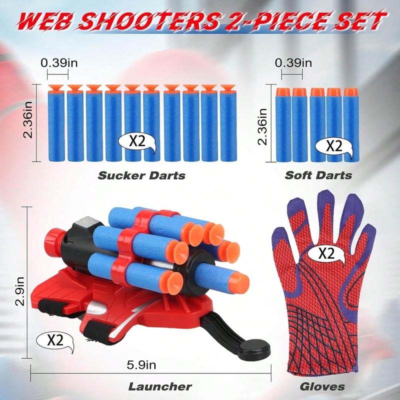Netzwerfer-Spielzeug mit Spinnenhandschuhwerfer
