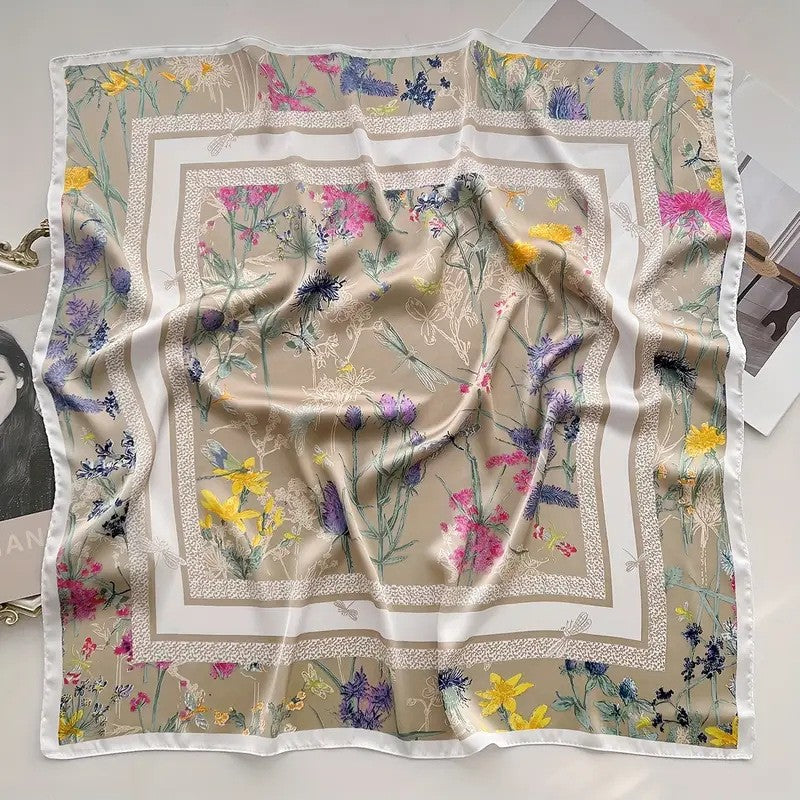 Karnz | Retro Korean Style Kunstseide Schal