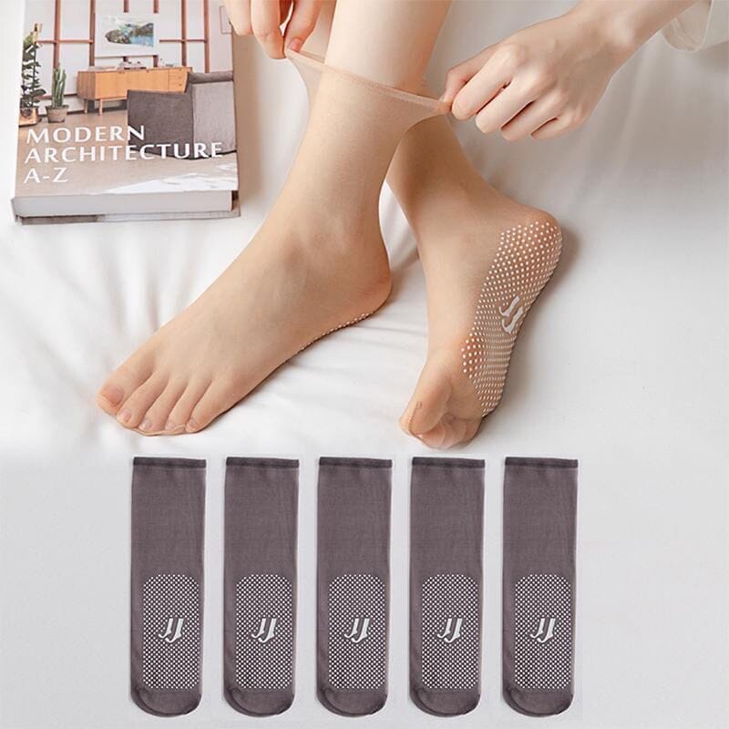 Unsichtbare, rutschfeste Kristallseide Socken | Karnz
