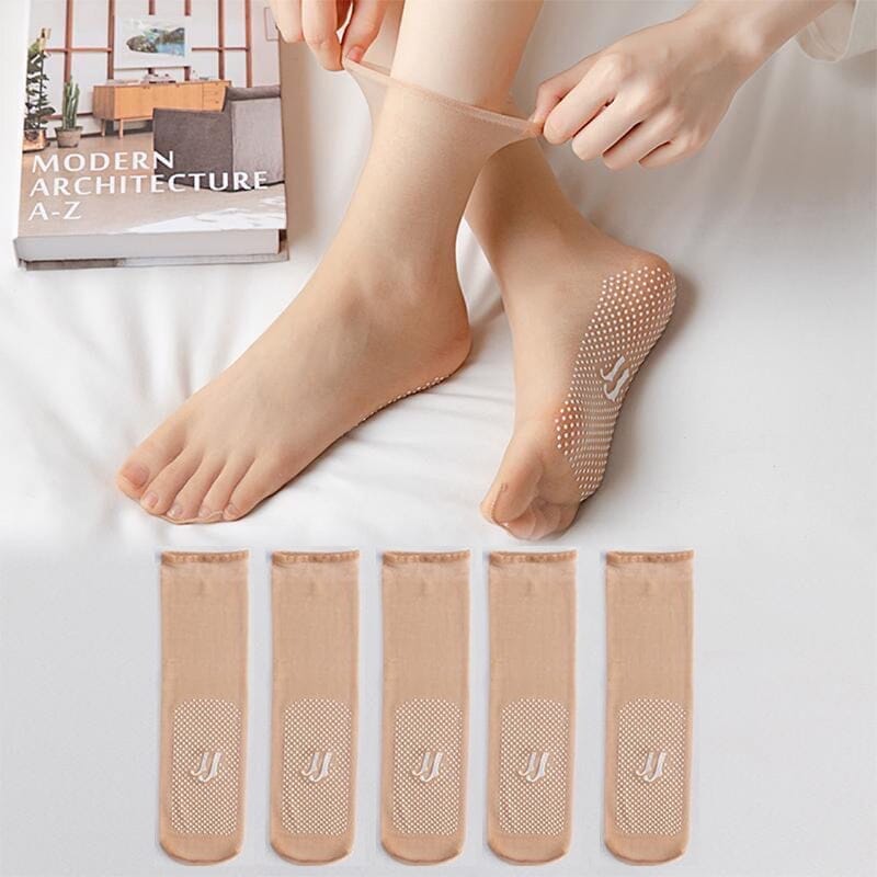 Unsichtbare, rutschfeste Kristallseide Socken | Karnz