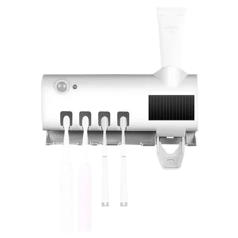 Karnz | Smart UV-Licht Sterilisator Zahnbürstenhalter, Wandmontage Zahnpastaspender
