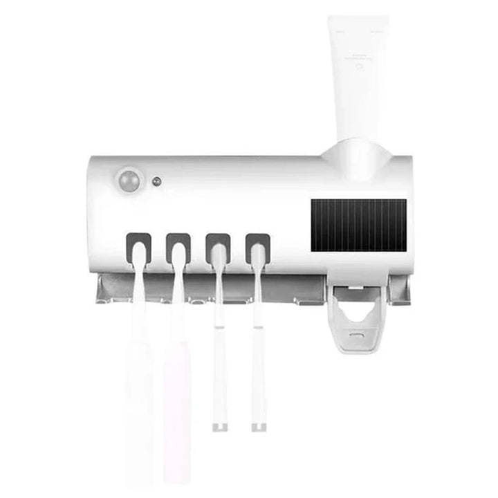 Karnz | Smart UV-Licht Sterilisator Zahnbürstenhalter, Wandmontage Zahnpastaspender