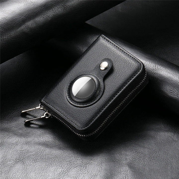 Intelligente AirTag-Zip RFID Leder Geldbörse