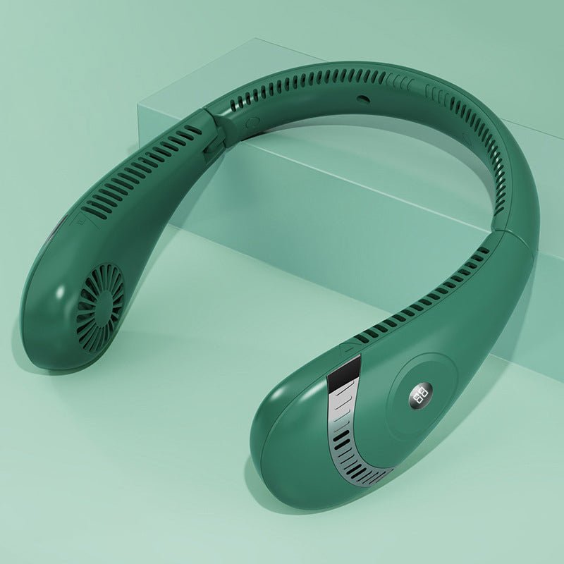 Wiederaufladbarer flügelloser tragbarer Halsventilator | Karnz