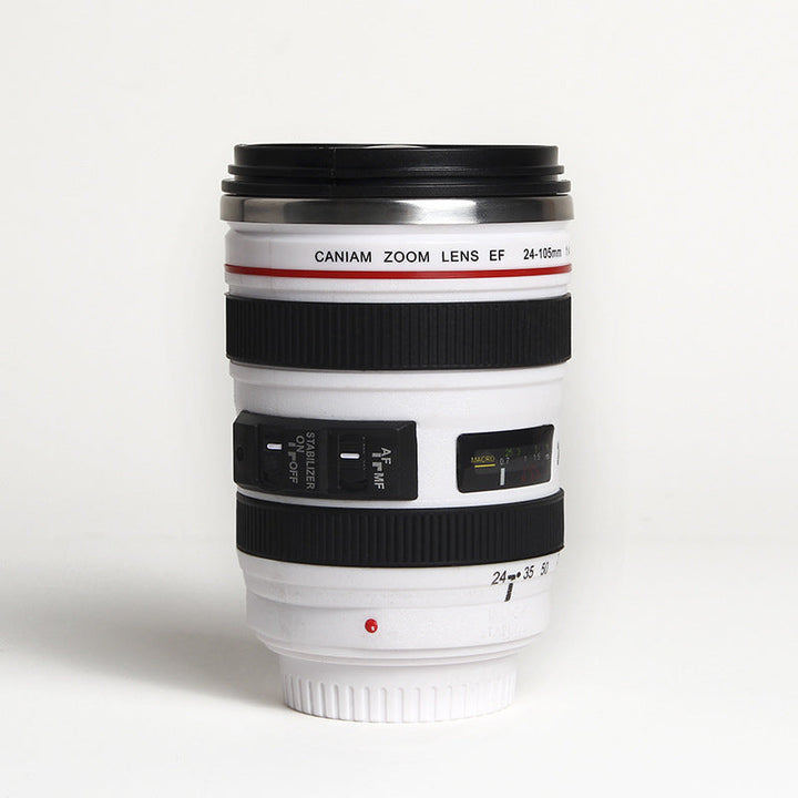 Kamera Objektiv Inspiriert Isolierte Tasse Kaffeetasse | Karnz