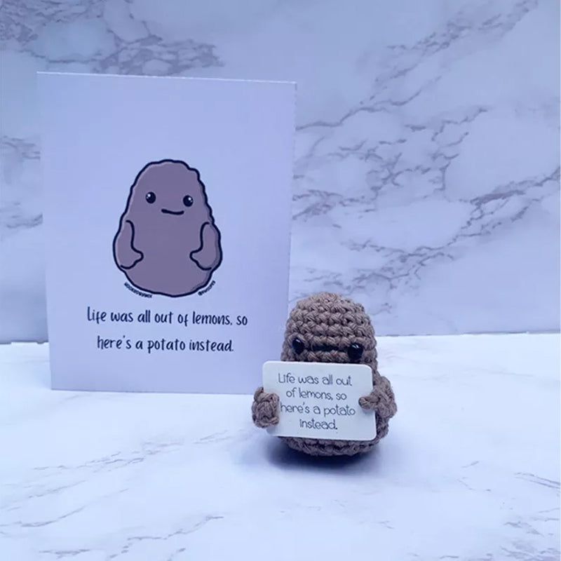 Lustiges Geschenk Gestrickte Positive Kartoffelschale