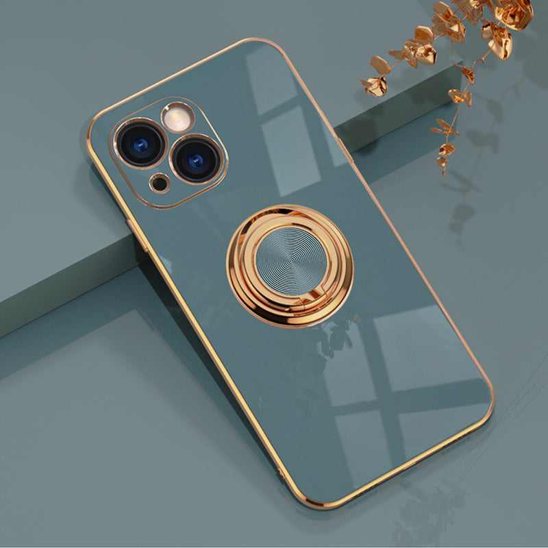 Plattiertes iPhone Case mit Ring | Karnz
