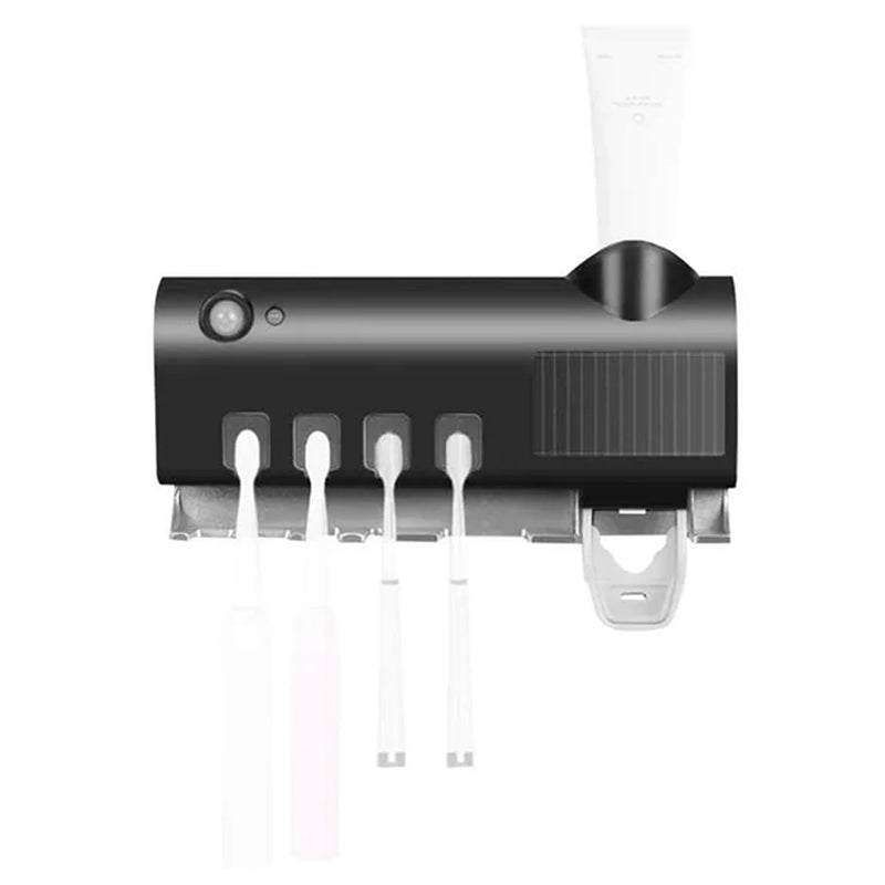 Karnz | Smart UV-Licht Sterilisator Zahnbürstenhalter, Wandmontage Zahnpastaspender