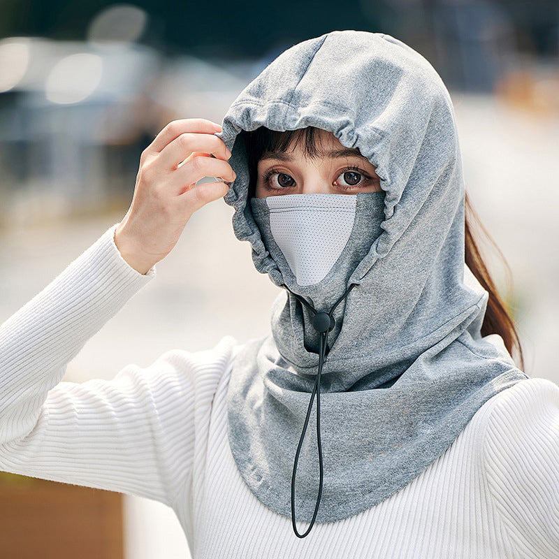 Hooded Face Mask mit Nackenwärmer zum Radfahren | Karnz