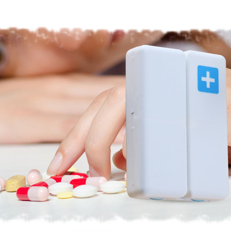 Faltbare Pillendose fürs Handgepäck mit 7 Fächern