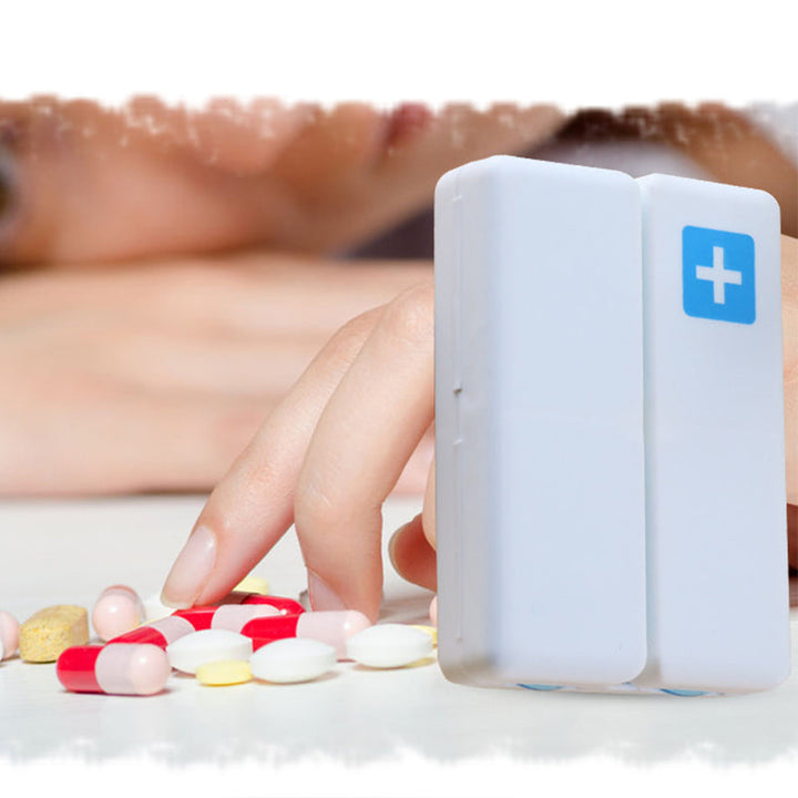 Faltbare Pillendose fürs Handgepäck mit 7 Fächern