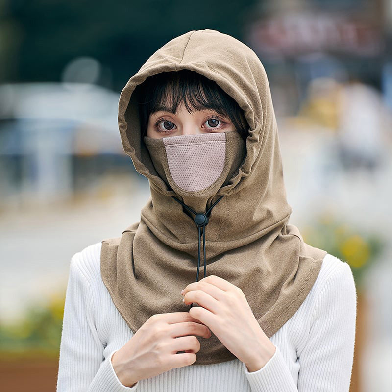 Hooded Face Mask mit Nackenwärmer zum Radfahren | Karnz