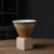 Grobkeramische Kaffeetasse mit Basis Kegelform Couture Tasse & Basisset | Karnz