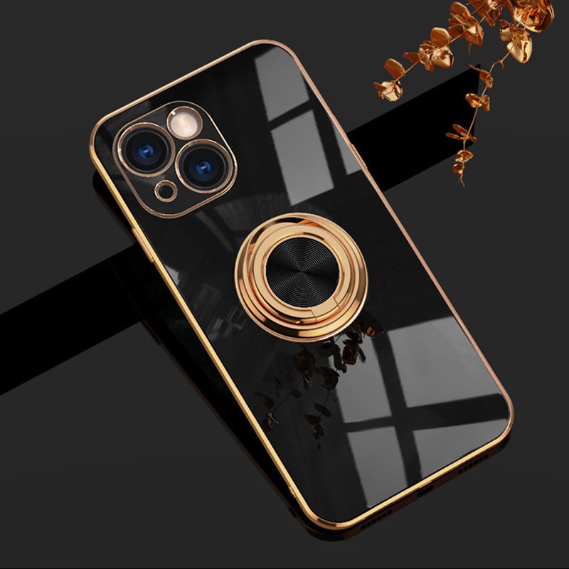 Plattiertes iPhone-Case mit Ring | Karnz
